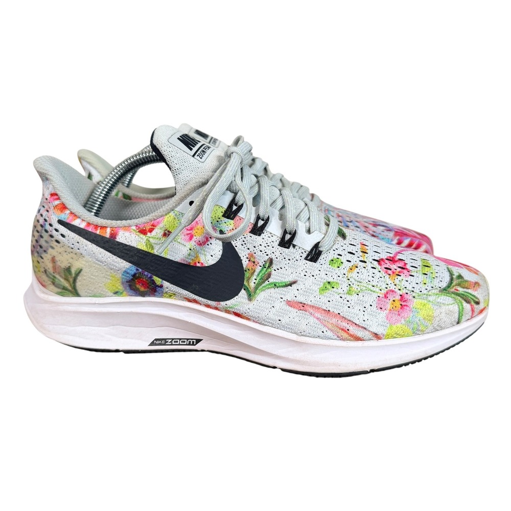 Nike Air Zoom Pegasus 35 Running Shoes White Floral AV3520-001 Womens 10